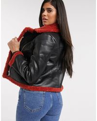 fluffy aviator jacket