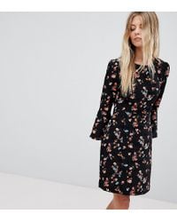 oasis black floral dress