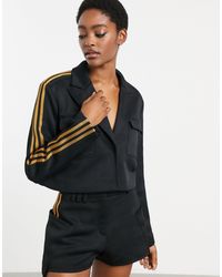Ivy Park Synthetic Adidas X Cropped Blazer in Black | Lyst