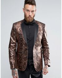 snake print mens jacket