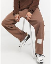 Joggers con fondo ampio marroni tinti da Uomo di Jaded London in Marrone |  Lyst