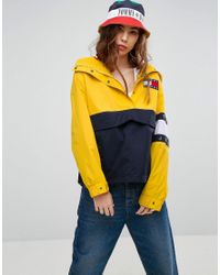 tommy hilfiger yellow anorak