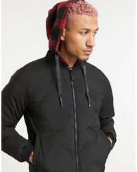 criminal damage chevron puffer jacket