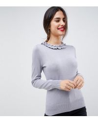 grey frill jumper