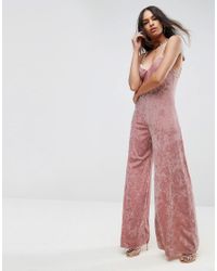 asos velvet jumpsuit