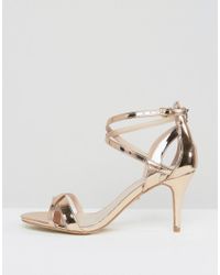kurt geiger rose gold sandals
