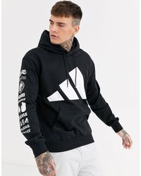 Adidas training mountain logo hoodie Clearance