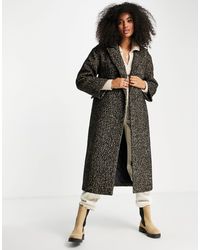 topshop brushed coat