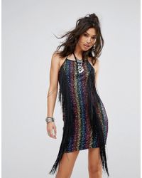 fringe dress pretty little thing