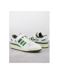 Forum 84 - sneakers basse bianche e verdiadidas Originals in Gomma da Uomo  colore Bianco | Lyst