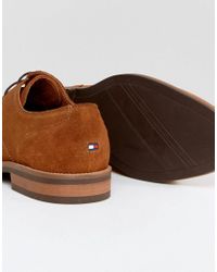 tommy hilfiger suede derby shoes