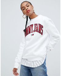 tommy jeans collegiate sweatshirt womens