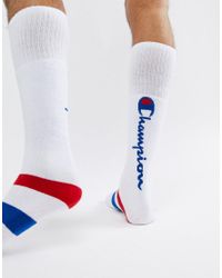 Champion Socks With Logo for - Lyst
