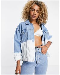 topshop distressed denim jacket