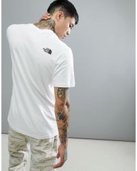 north face never stop exploring t shirt white