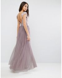 needle and thread floral swan gown