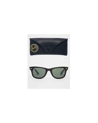 Ray-Ban Wayfarer Sunglasses 0rb2140 901 47 in Black | Lyst