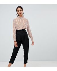 Bershka Paperbag Pants in Black | Lyst