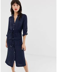 river island utility denim dress
