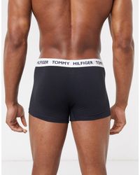 Tommy Hilfiger Baumwolle – unterhose mit flaggenmotiv am bund in Schwarz  für Herren - Lyst