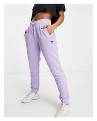 adidas Originals Trefoil Essentials - joggingbroek Met Boorden En Logo in  het Paars - Lyst
