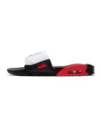 Chanclas rojas air max 90 Nike de Cuero de color Rojo para hombre - Lyst