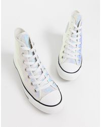converse rubber silver