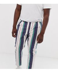 asos mens striped trousers