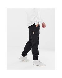 Aviation - pantaloni cargo slavatoCarhartt WIP in Denim da Uomo colore Nero  | Lyst