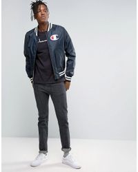 champion black bomber jacket