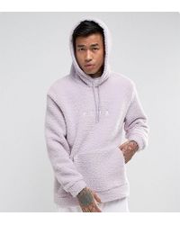 PUMA Synthetic Borg Pullover Hoodie In 