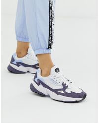 adidas Originals Leather Ryv Falcon Trainers in Purple - Lyst