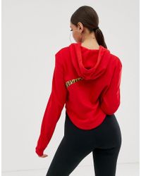 nike red leopard sweatshirt