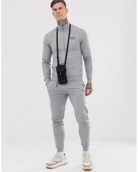 Chándal EA7 de Algodón de color Gris para hombre | Lyst