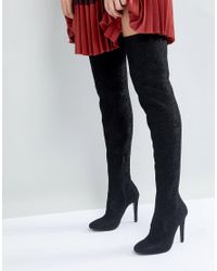 Botas negras por encima de la rodilla Call It Spring de color Negro | Lyst