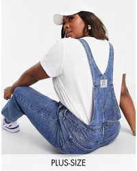 Peto vaquero con lavado medio Levi's de Denim de color Azul | Lyst