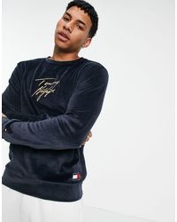 Sudadera Tommy Hilfiger de hombre de color Azul | Lyst