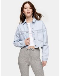 white denim jacket topshop