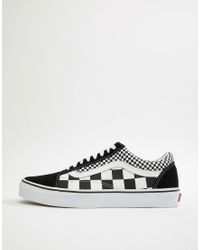 vans - old skool - baskets à motif damier vans - old skool - baskets à motif damier