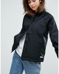 Converse Synthetic Coach Jacket In Black - Lyst