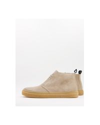 Botas safari color Fred Perry de hombre de color Neutro | Lyst