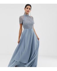 asos design maxi dress with sleeveless embellished bodice