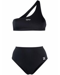 絶対一番安い 上下セット レディース Off White オフホワイト レディース 上下セット オフホワイト Off White 水着 ビーチウェア Black Bikini Band Logo 水着 Smssvg Org