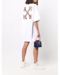Off-White c/o Virgil Abloh Chine Arrows Snap T-shirt Dress in 