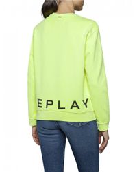yellow slogan jumper
