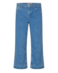 Mos Mosh Denim Cora Culotte Jeans in Blue | Lyst