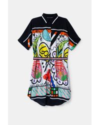 Desigual Arty Shirt Dress Tutti Frutti In Black Lyst