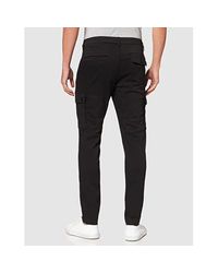 Replay Denim Jaan Hyperflex Cargo Chino , Title: in Black for Men | Lyst