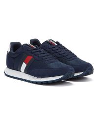 Tommy Hilfiger Denim Tommy Jeans Retro Mix Runner Twilight Trainers in Blue  for Men - Lyst