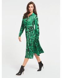 Guess Synthetic Shirt Dress In An All 